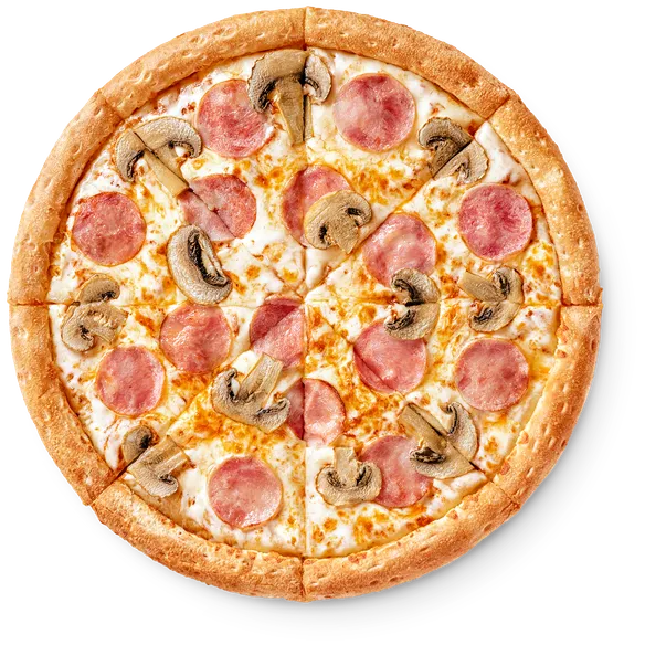 Ham and mushrooms